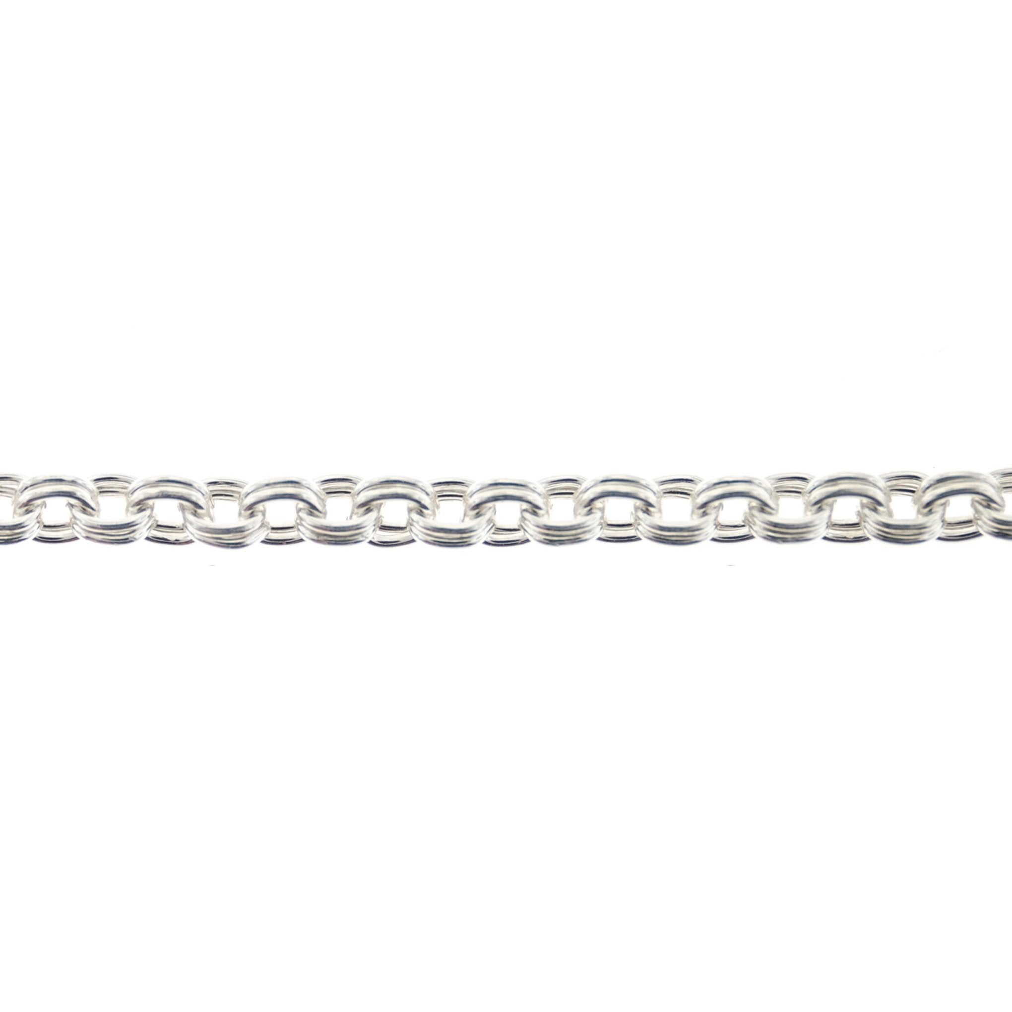 Sterling Silver 2.8MM Double Link Cable Chain