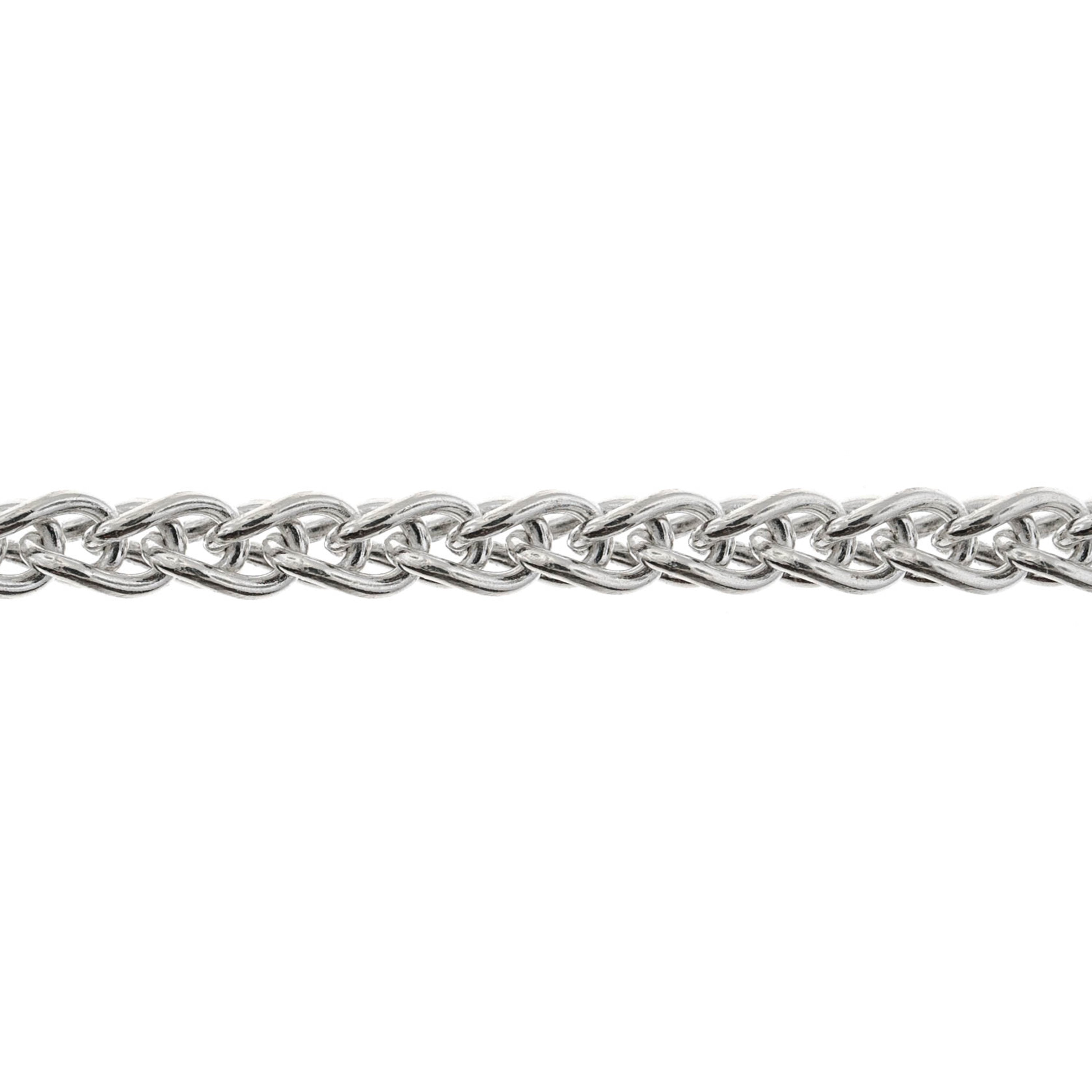 Sterling Silver 3.3MM Wheat Spiga Chain