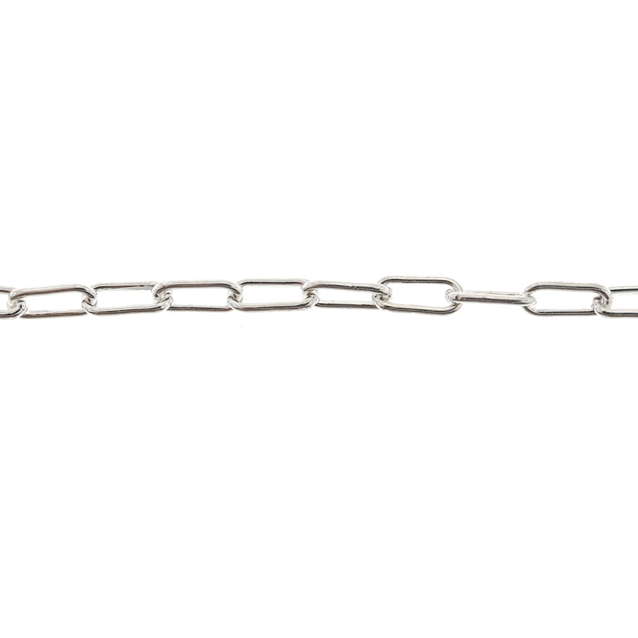 Sterling Silver 3MM Elongated Cable Chain
