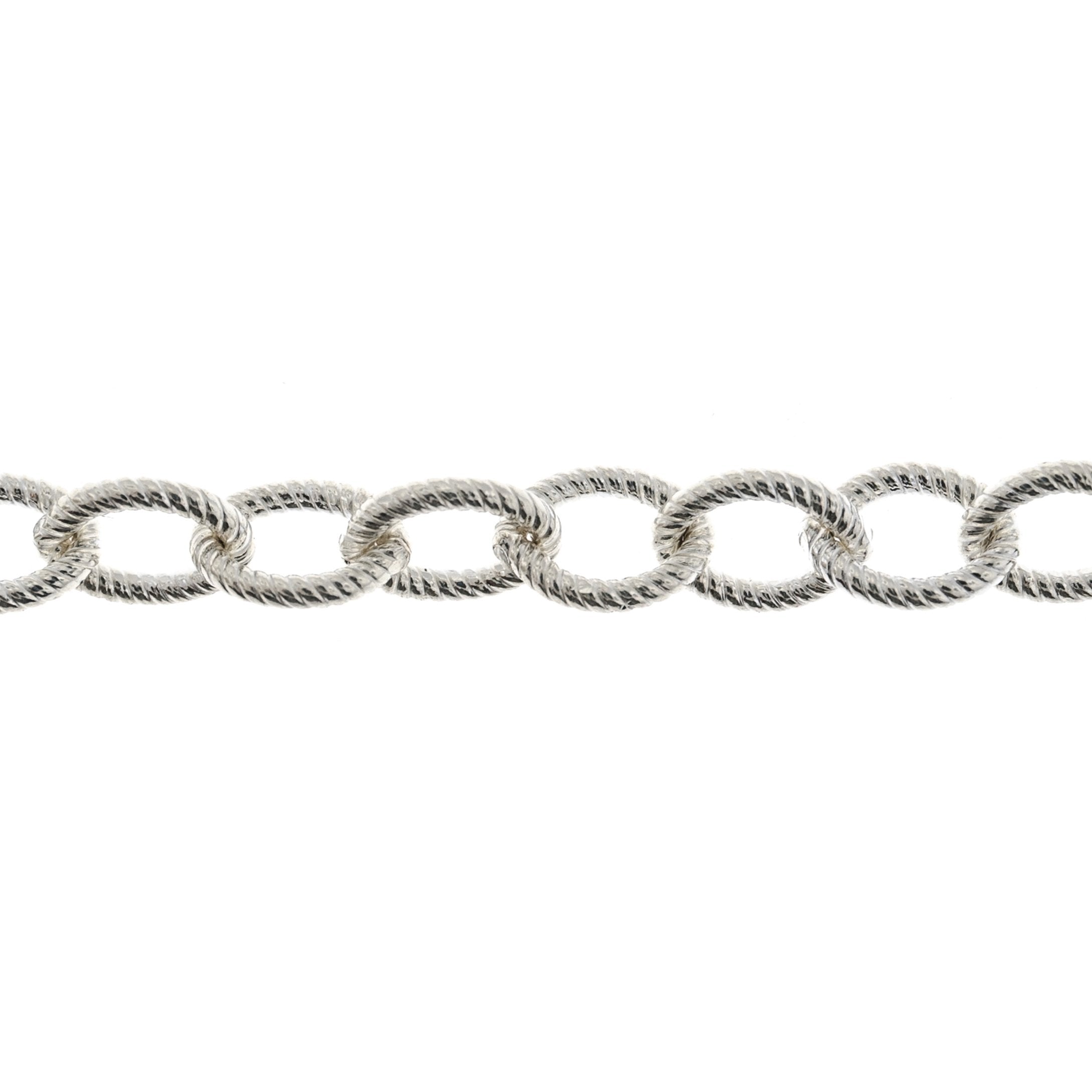 Sterling Silver 5.7MM Twisted Cable Chain