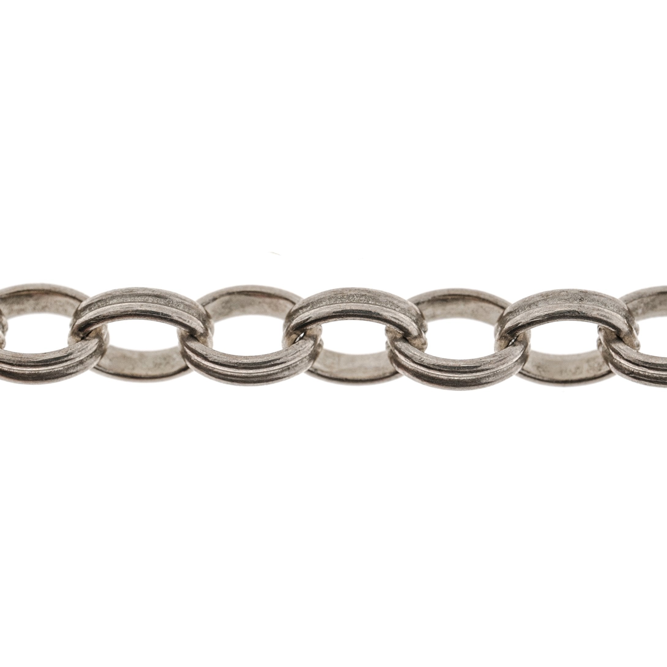 Sterling Silver 6.5MM Trace B-Shape Chain