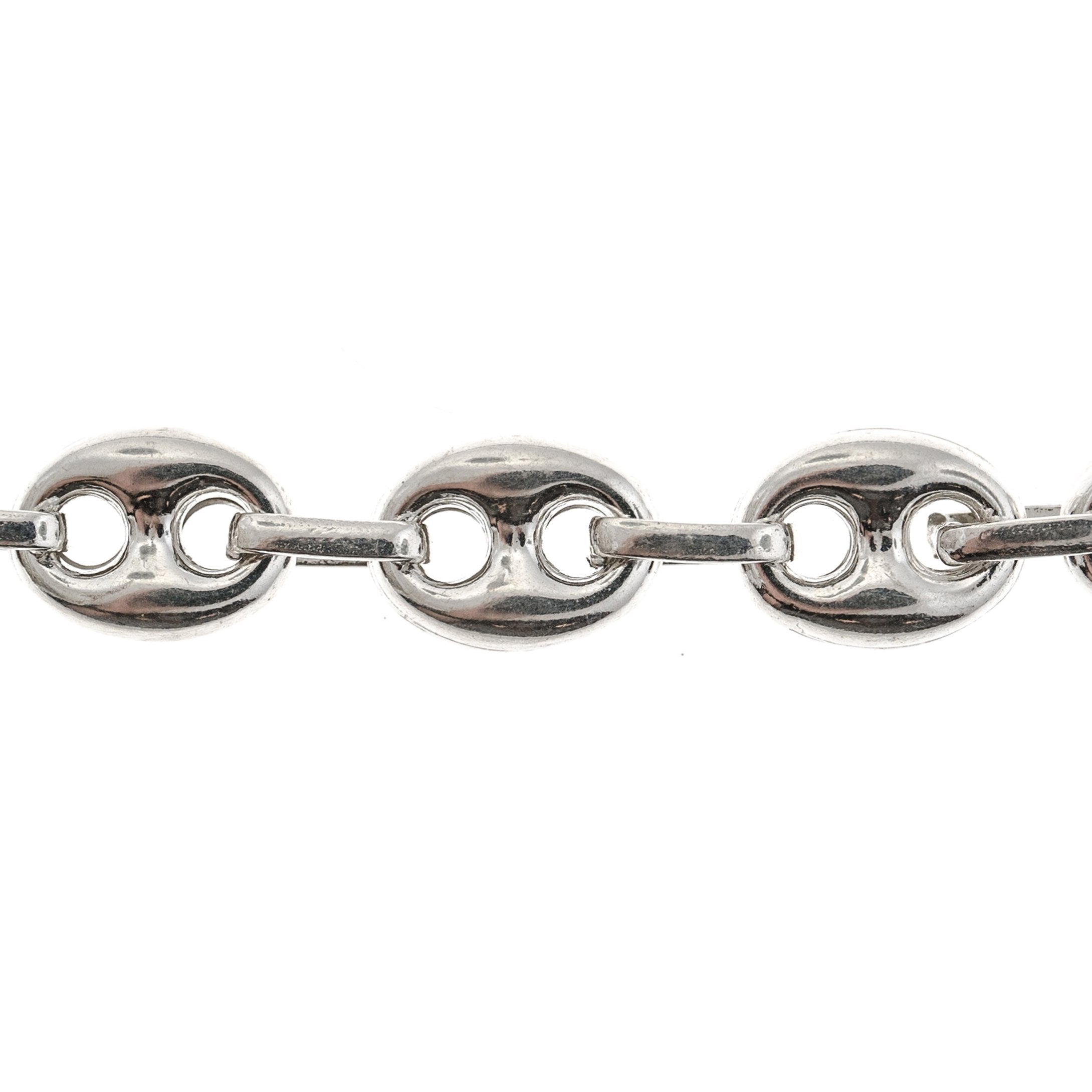 Sterling Silver 8MM Puffed Anchor Chain