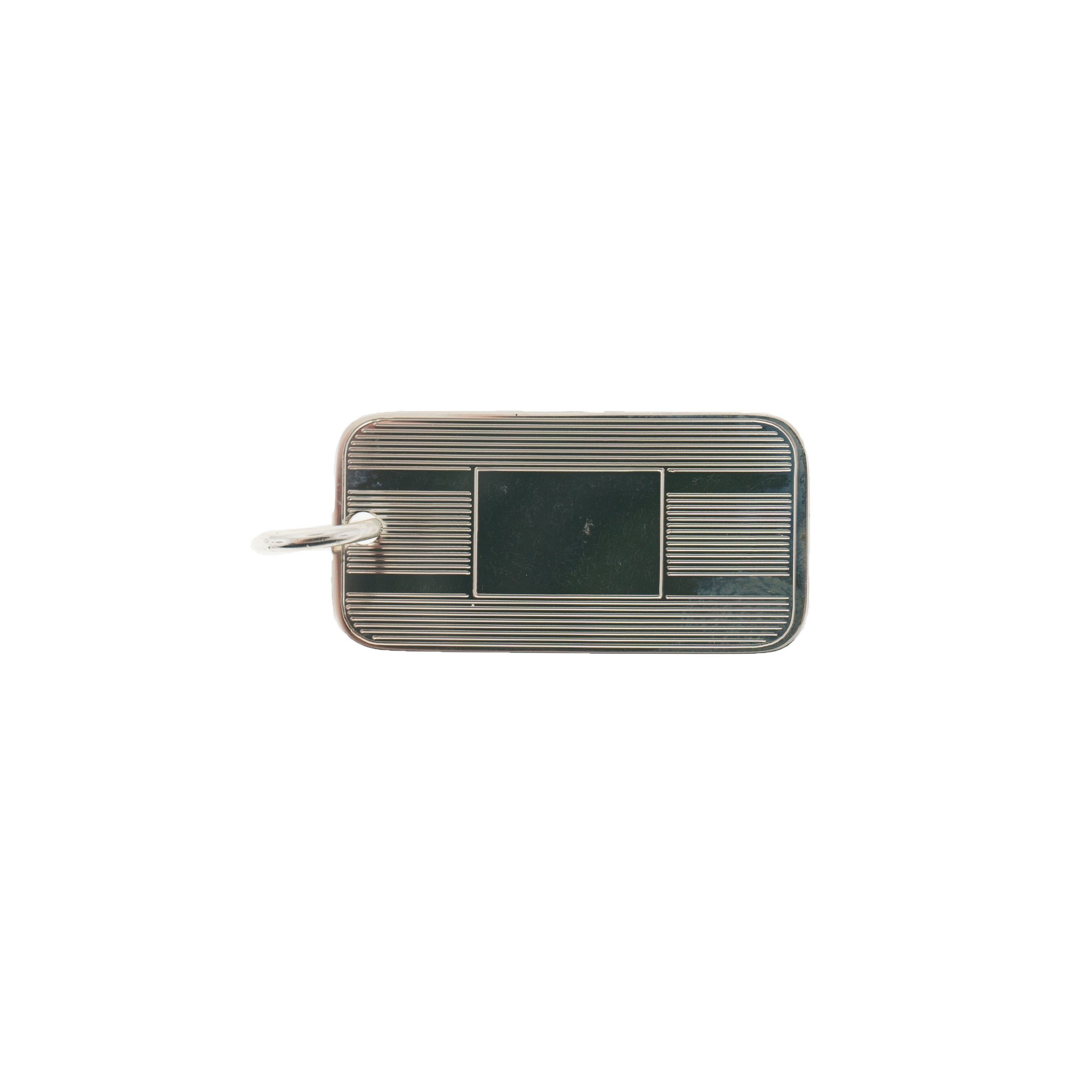 Sterling Silver Rectangular Tag