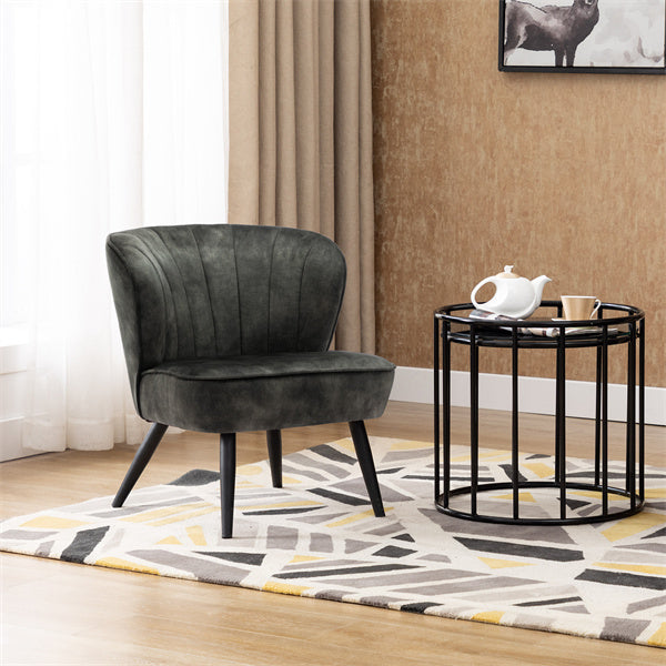 duhome armless bedroom chair