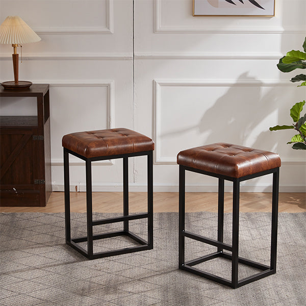 faux leather counter stools