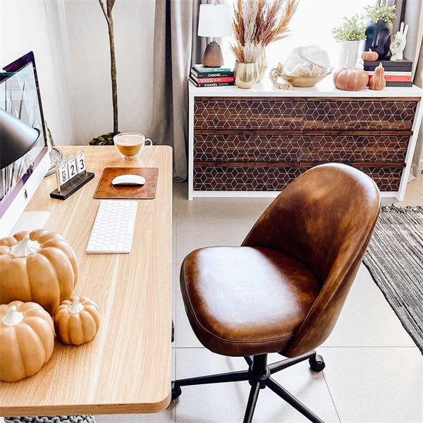 brown color office chair