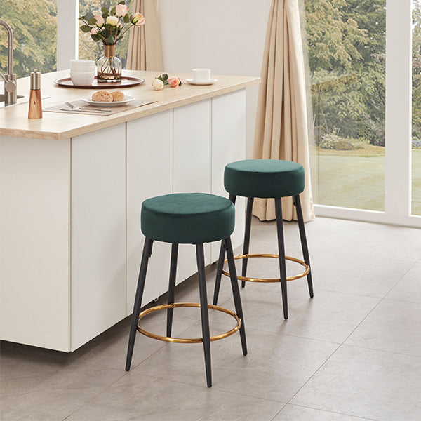 duhome velvet counter stools