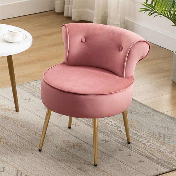pink slipper chair