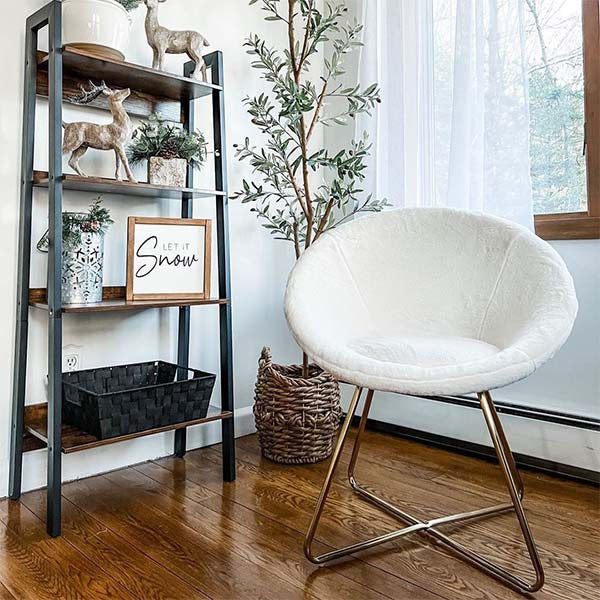 faux fur papasan chair