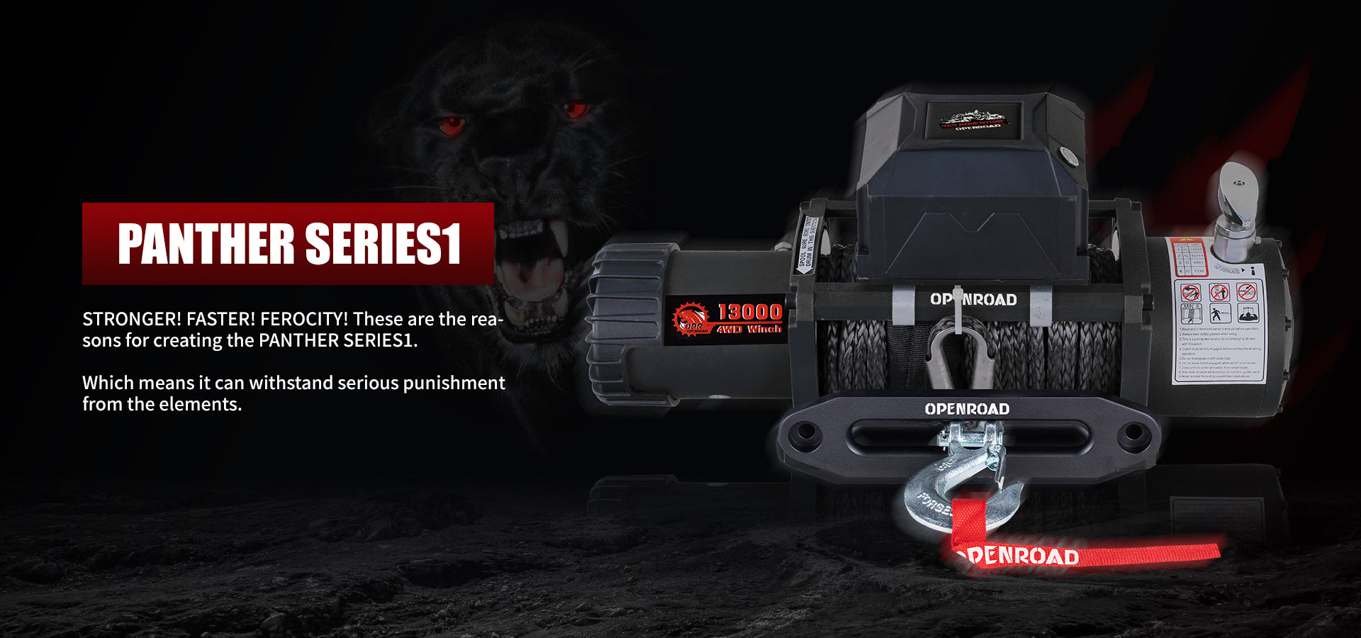 openroad-13000lb-winch-panther-series1-with-synthetic-cable