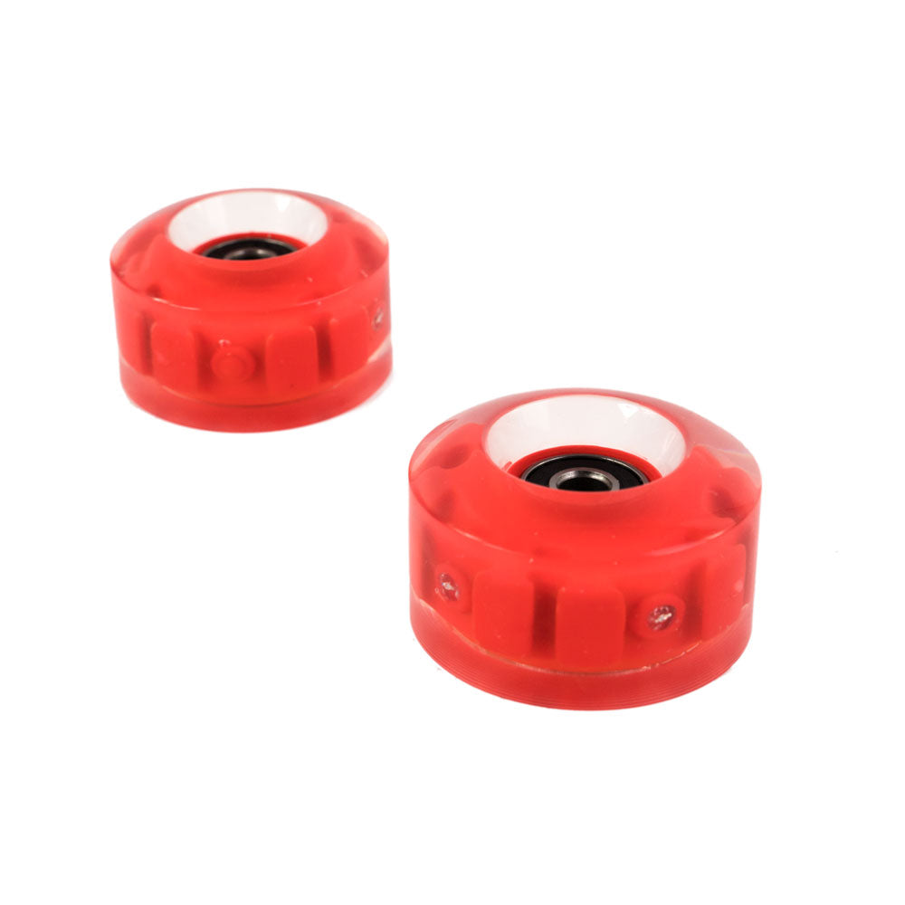red roller skates wheels