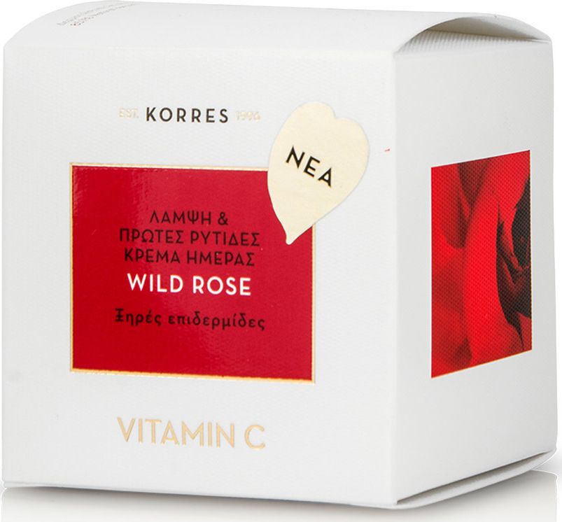 Korres Wild Rose Day Cream for Dry Skin 40ml