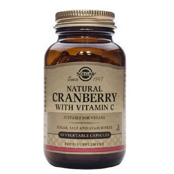Solgar Cranberry Extract with Vitamin C 60 Vegetable capsules With Vitamin C