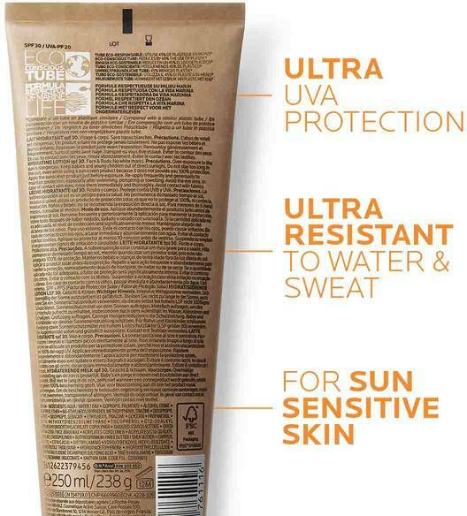 La Roche Posay Anthelios Eco-Conscious Waterproof Body Sunscreen SPF30 250ml