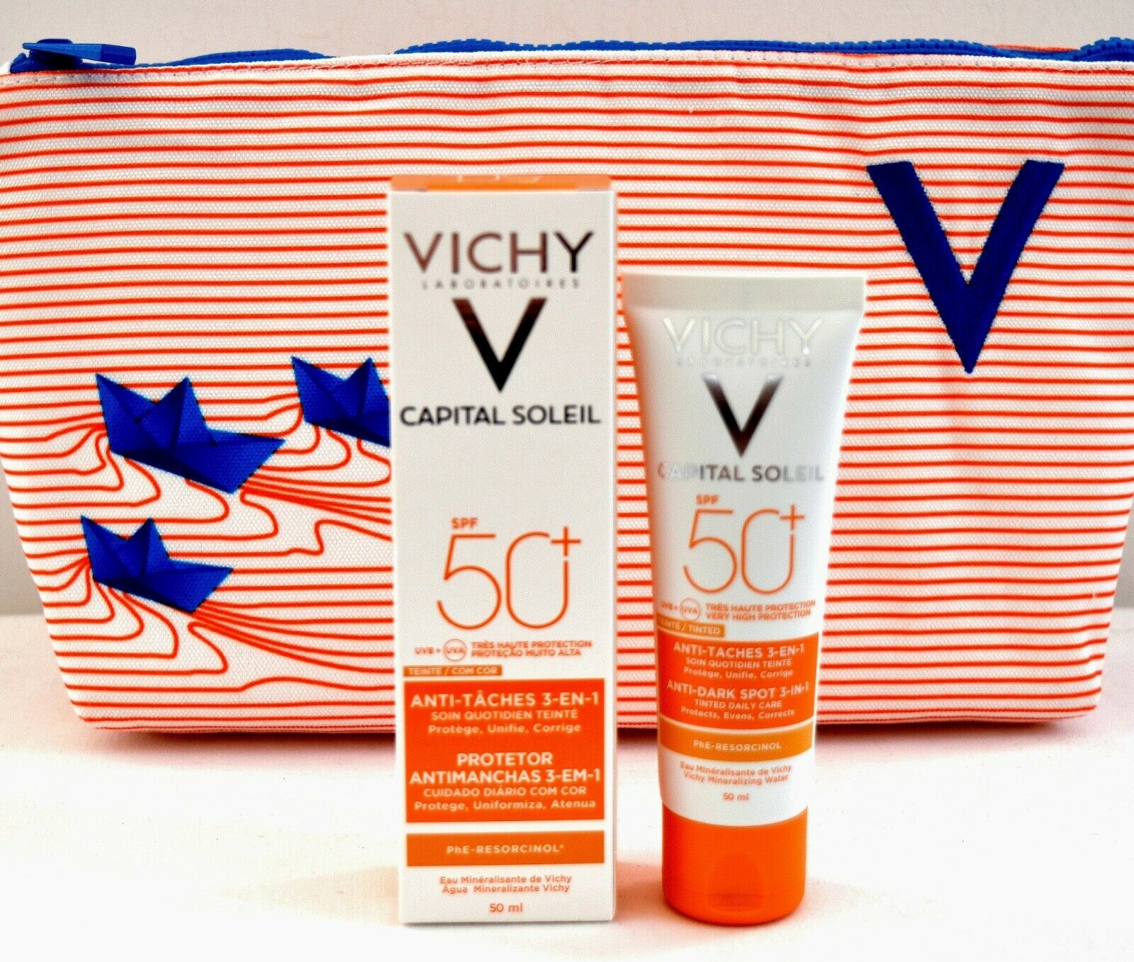 Vichy Capital Soleil SPF 50 Anti-Dark Spot 3-In-1 Tinted 50 ml New 2020