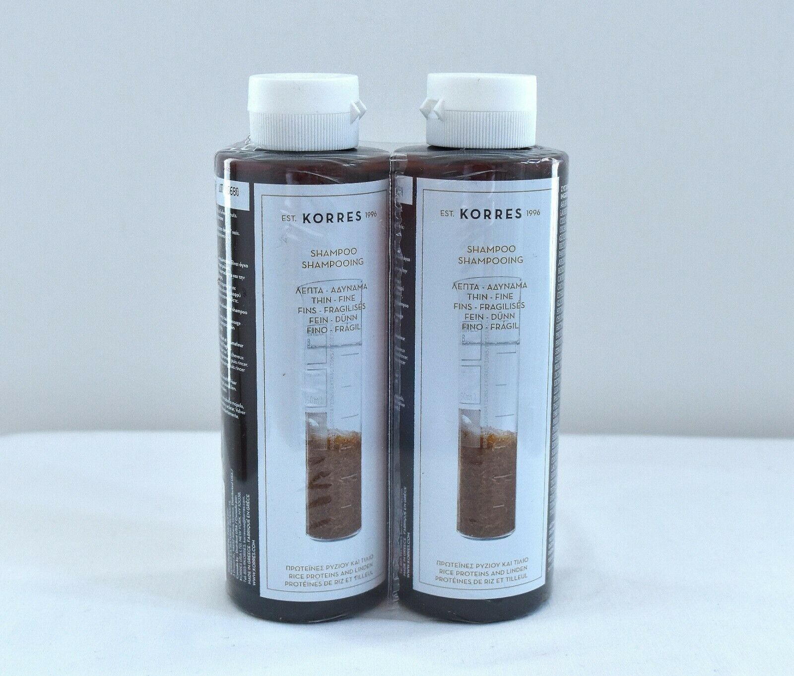 Korres Shampoo 1+1 Free (2x250 ml - 2x8.45 Fl Oz) Choose Your Type