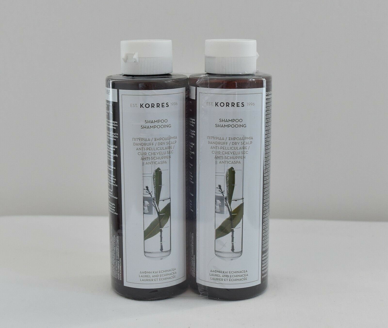 Korres Shampoo 1+1 Free (2x250 ml - 2x8.45 Fl Oz) Choose Your Type