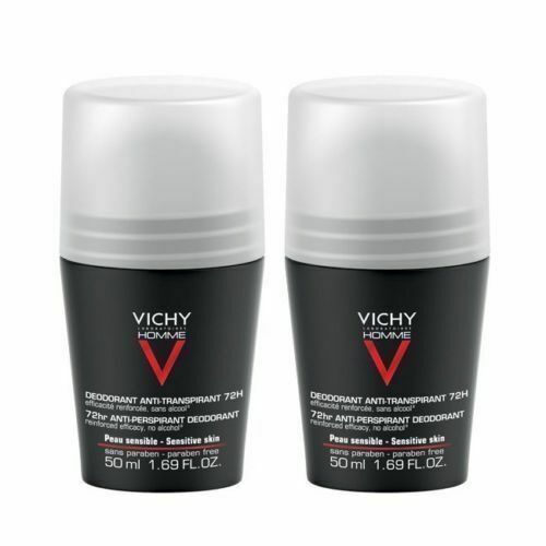 VICHY HOMME 72HR EXTREME ANTI-PERSPIRANT ROLL ON 2x50 ml SPECIAL PRICE