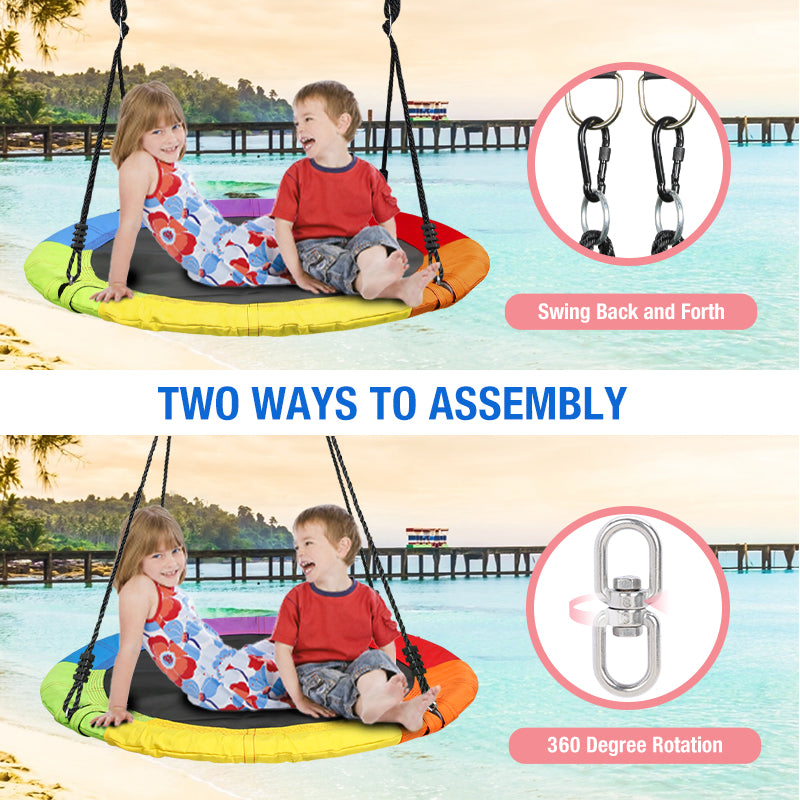 ways to assemble saucer swing