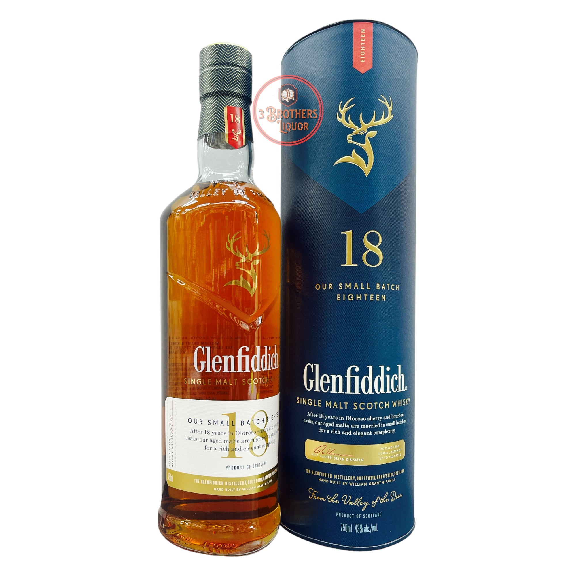 Glenfiddich Aged 18 Years Single Malt Scotch Whisky