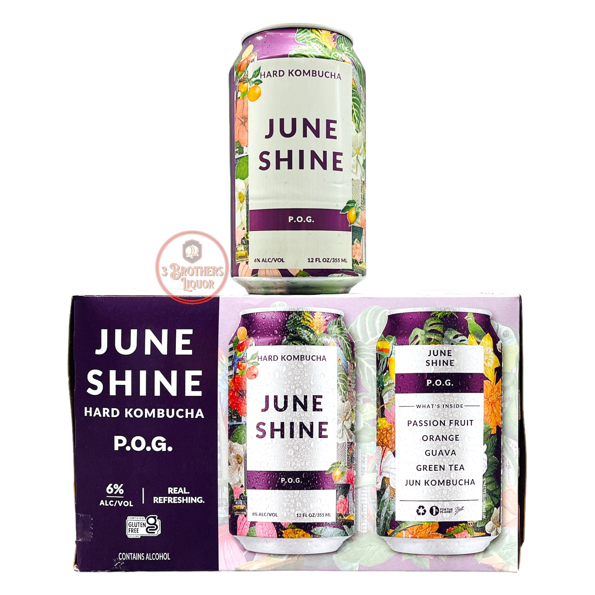 June Shine P.O.G. Hard Kombucha 6Pk Cans