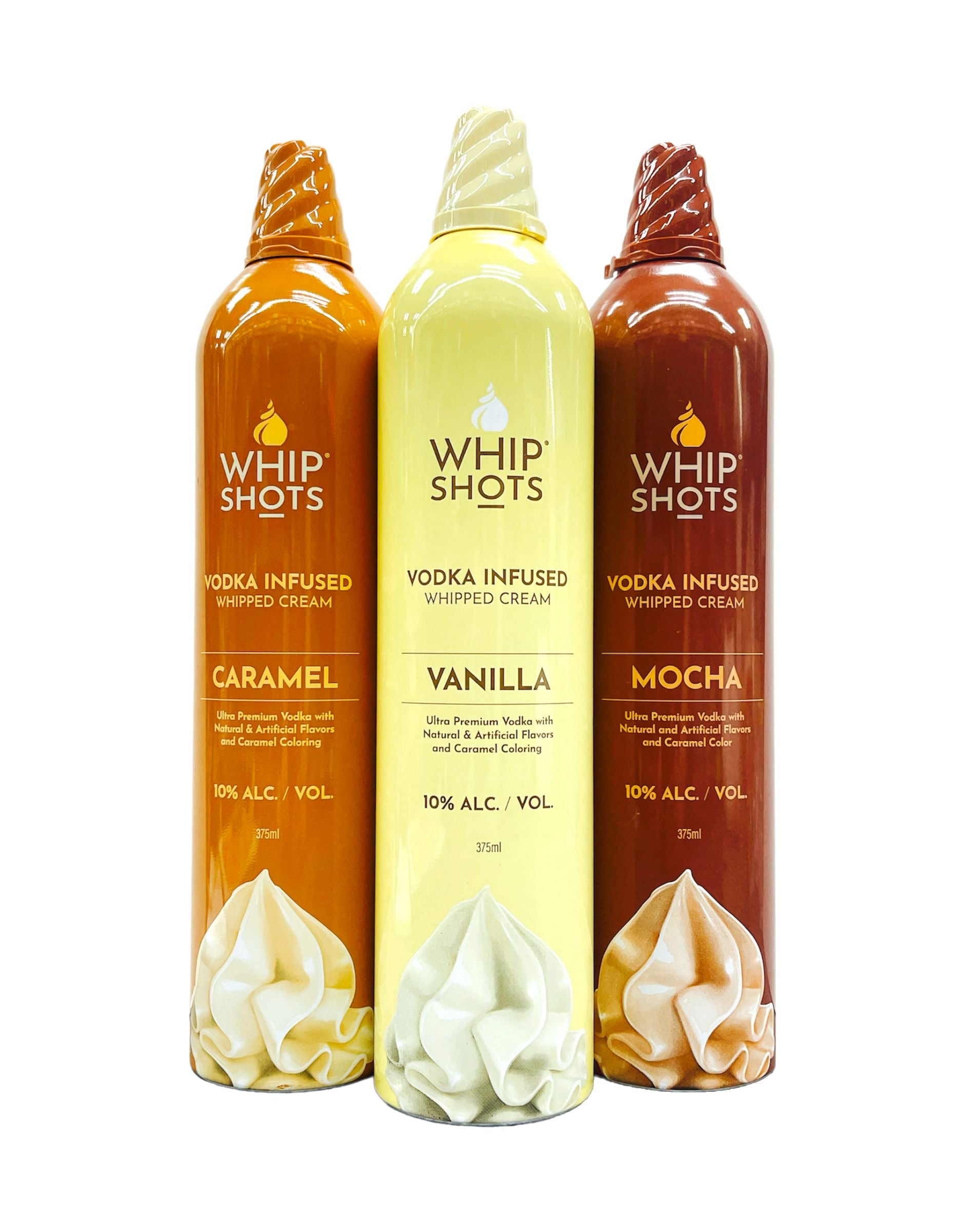 Whip Shots Vodka Infused Whipped Cream Bundle (375ML)