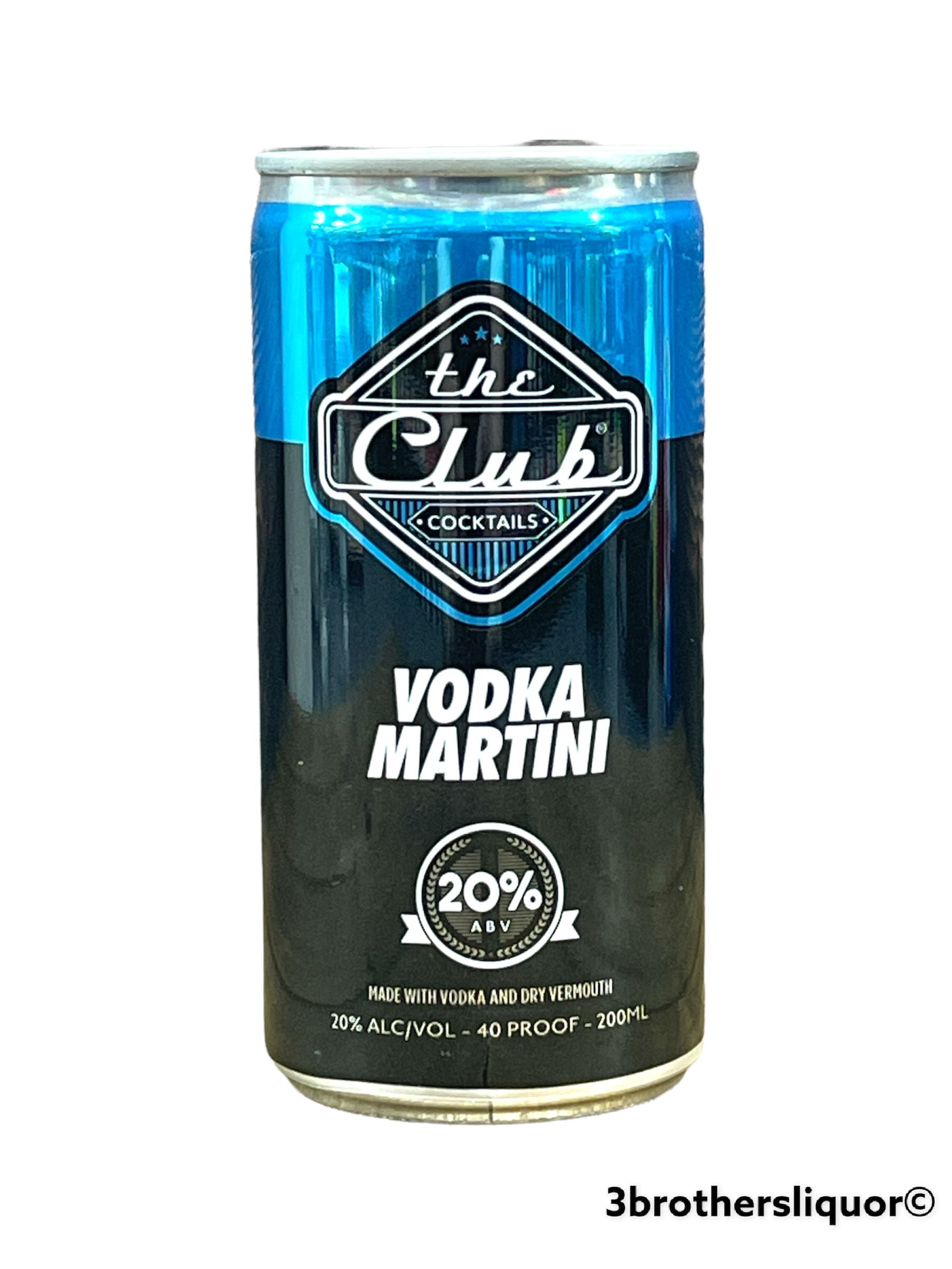The Club Vodka Martini Ready To Drink Can Cocktail