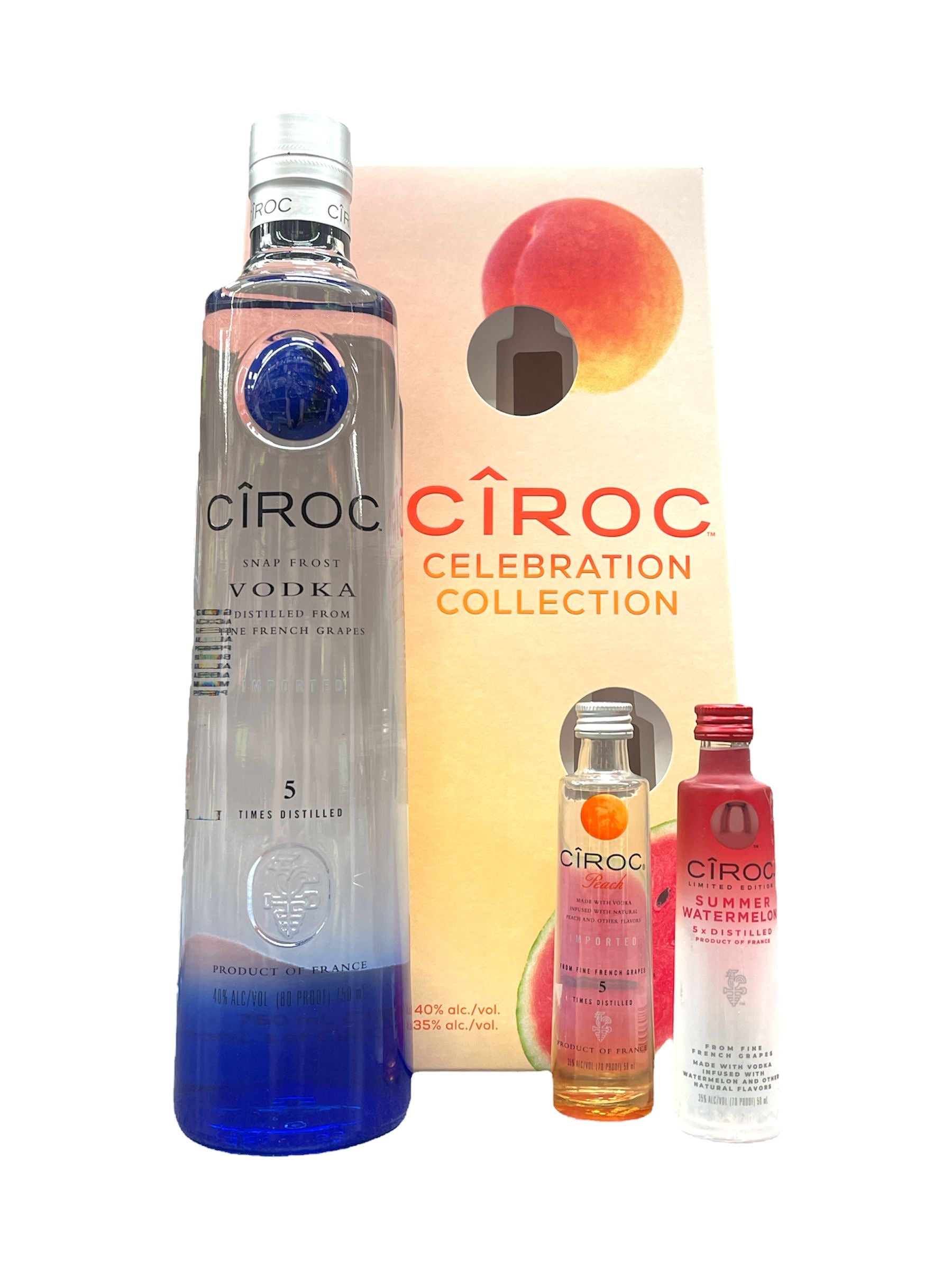 Ciroc Celebration Collection Vodka Gift Set W/ 2 Ciroc Flavoured Vodka Shots