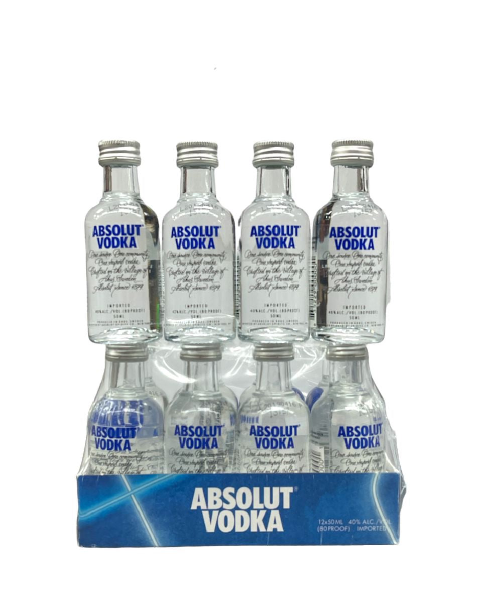 Absolut Premium Vodka (12PK Of 50ML)