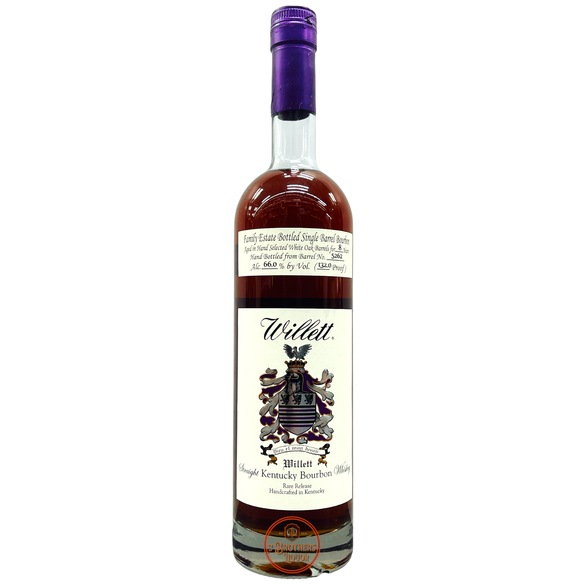 Willett Family Estate Single Barrel 8yr Bourbon Whiskey (132.0 Proof) 2022 Release