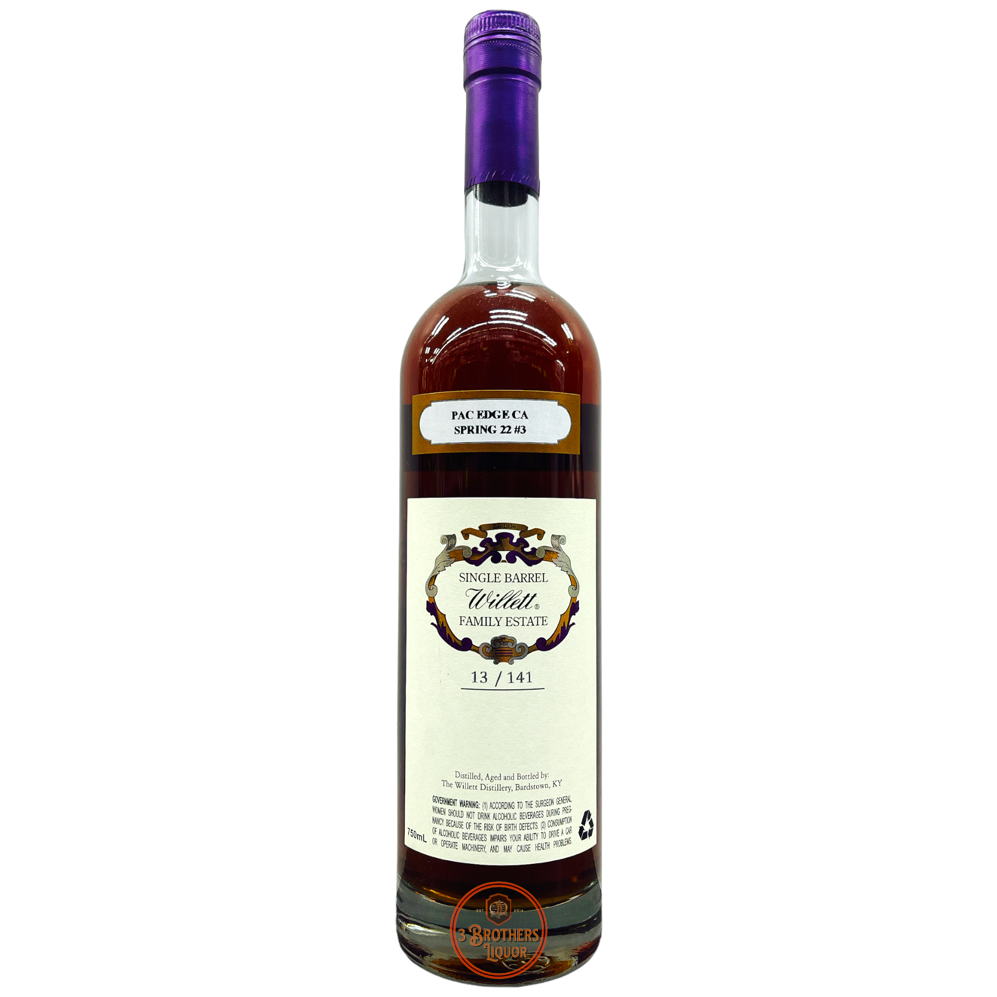 Willett Family Estate Single Barrel 8yr Bourbon Whiskey (132.0 Proof) 2022 Release