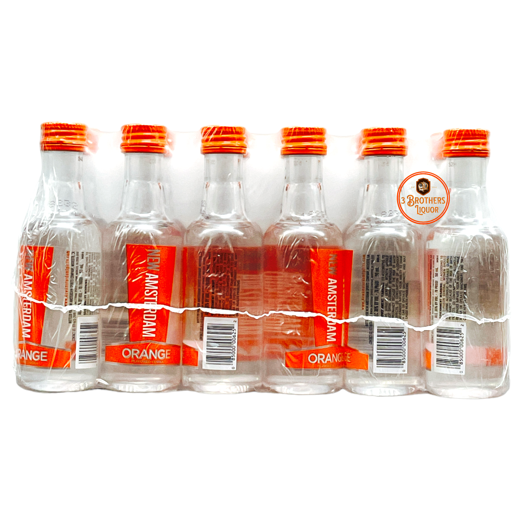 New Amsterdam Orange Vodka Miniature Shots (12 Of 50ML)
