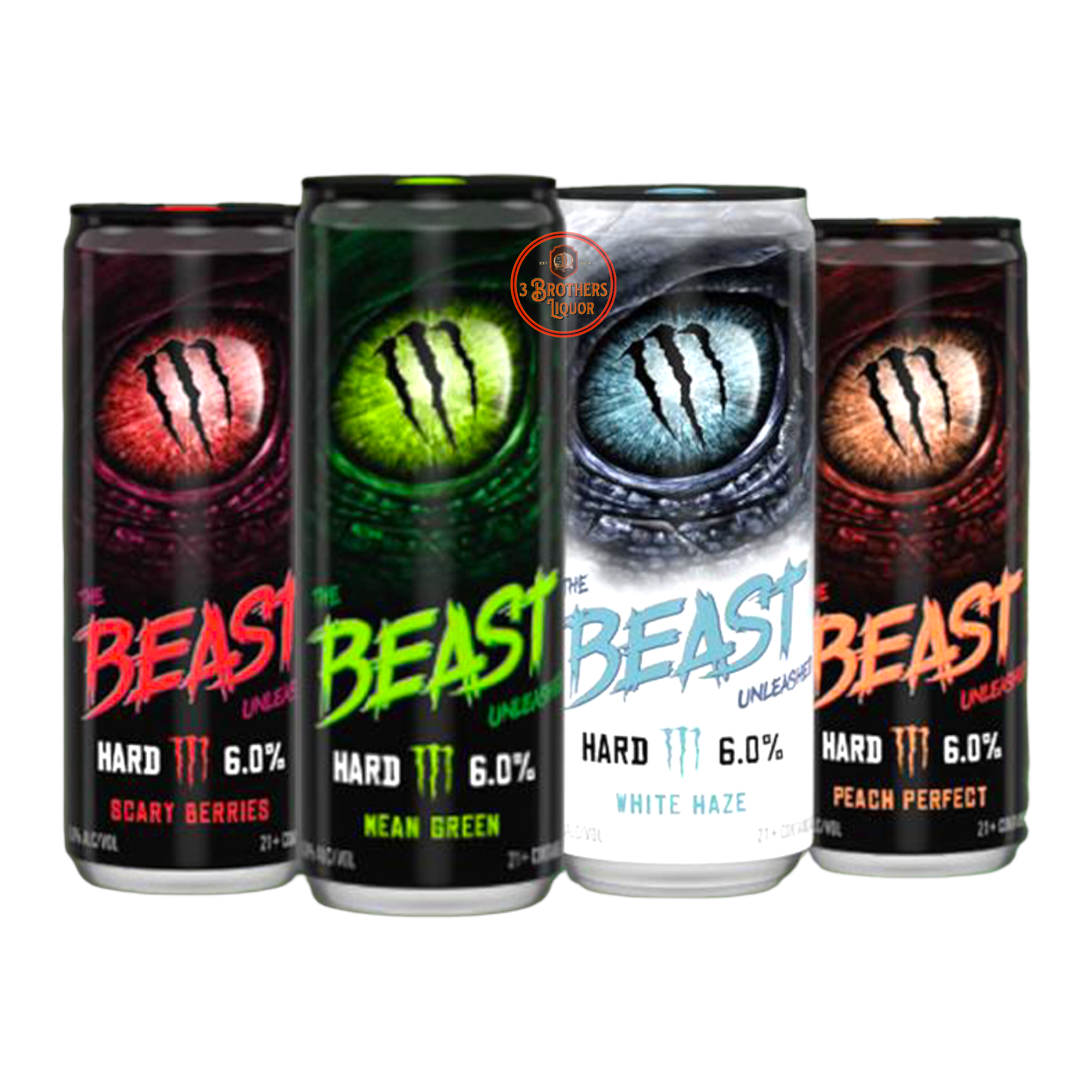 Monster The Beast Unleashed Hard Seltzer 4Pk Bundle 12oz Cans