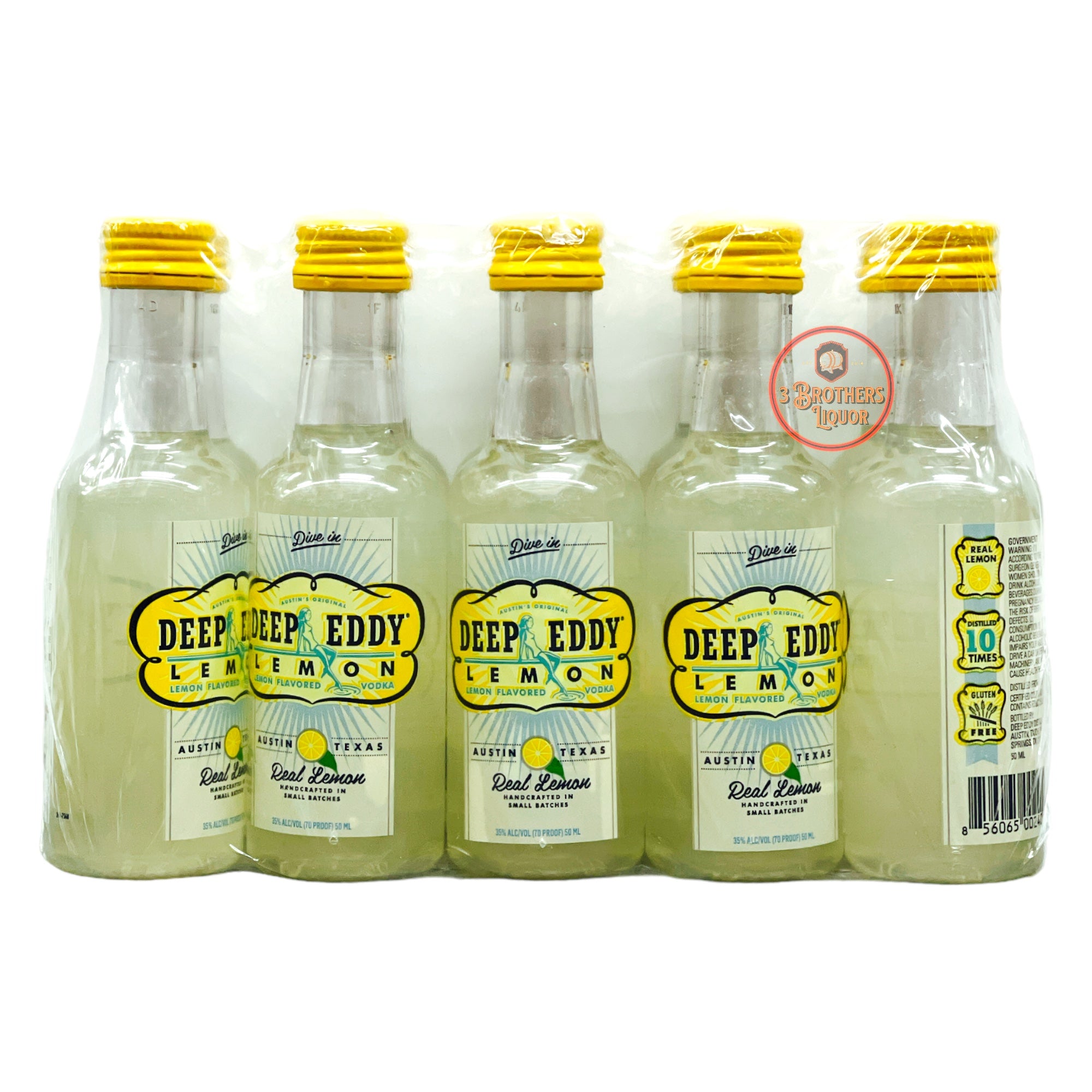 Deep Eddy Lemon Flavoured Vodka Miniature Shots (10 Of 50ML)