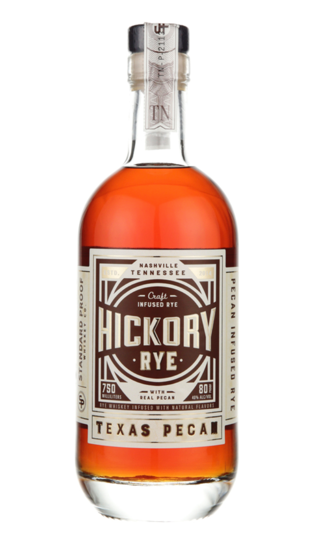 Hickory Rye Standard Proof Straight Rye Whiskey (Co. Texas Pecan Infused)
