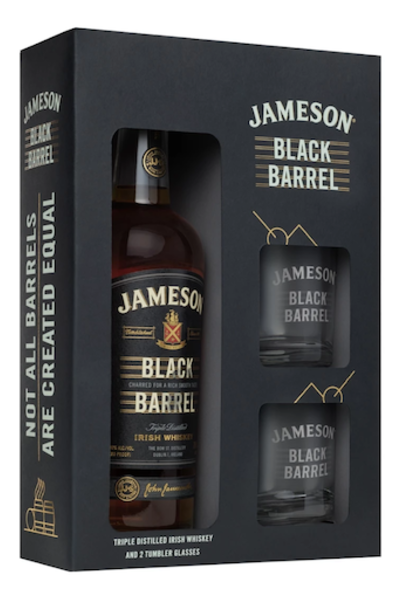 Jameson Black Barrel W/ 2 Jameson Black Barrel Glasses Gift Set (Limited Edition)