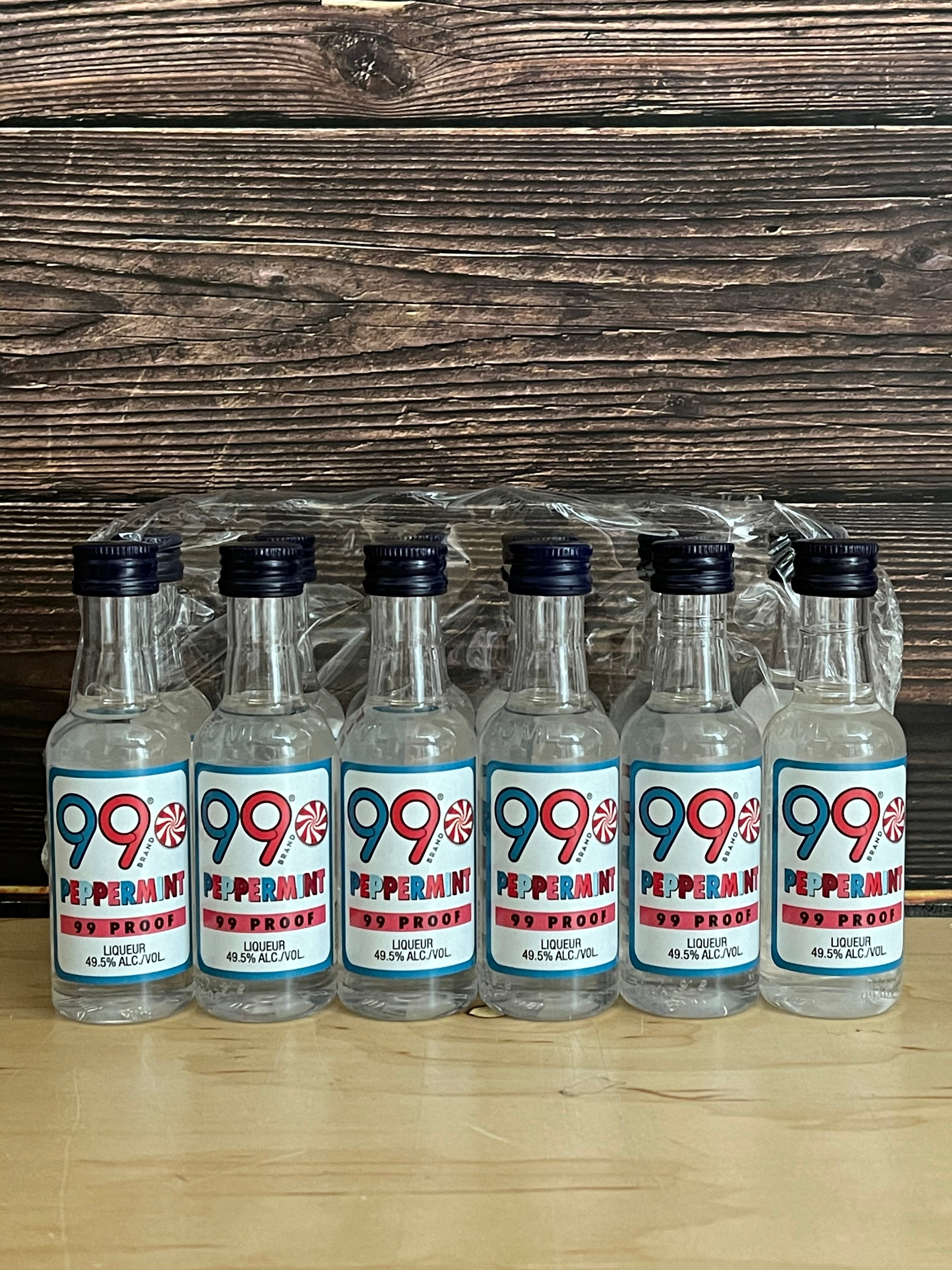 99 Brand Peppermint Liqueur Sleeve Shooters (50ML x 12)