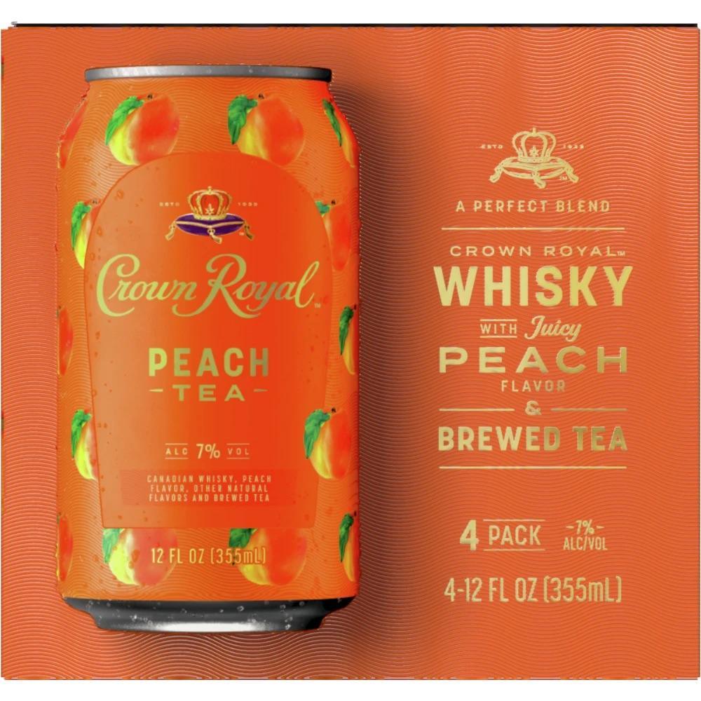 Crown Royal Peach Tea Whiskey (4-PK CAN)