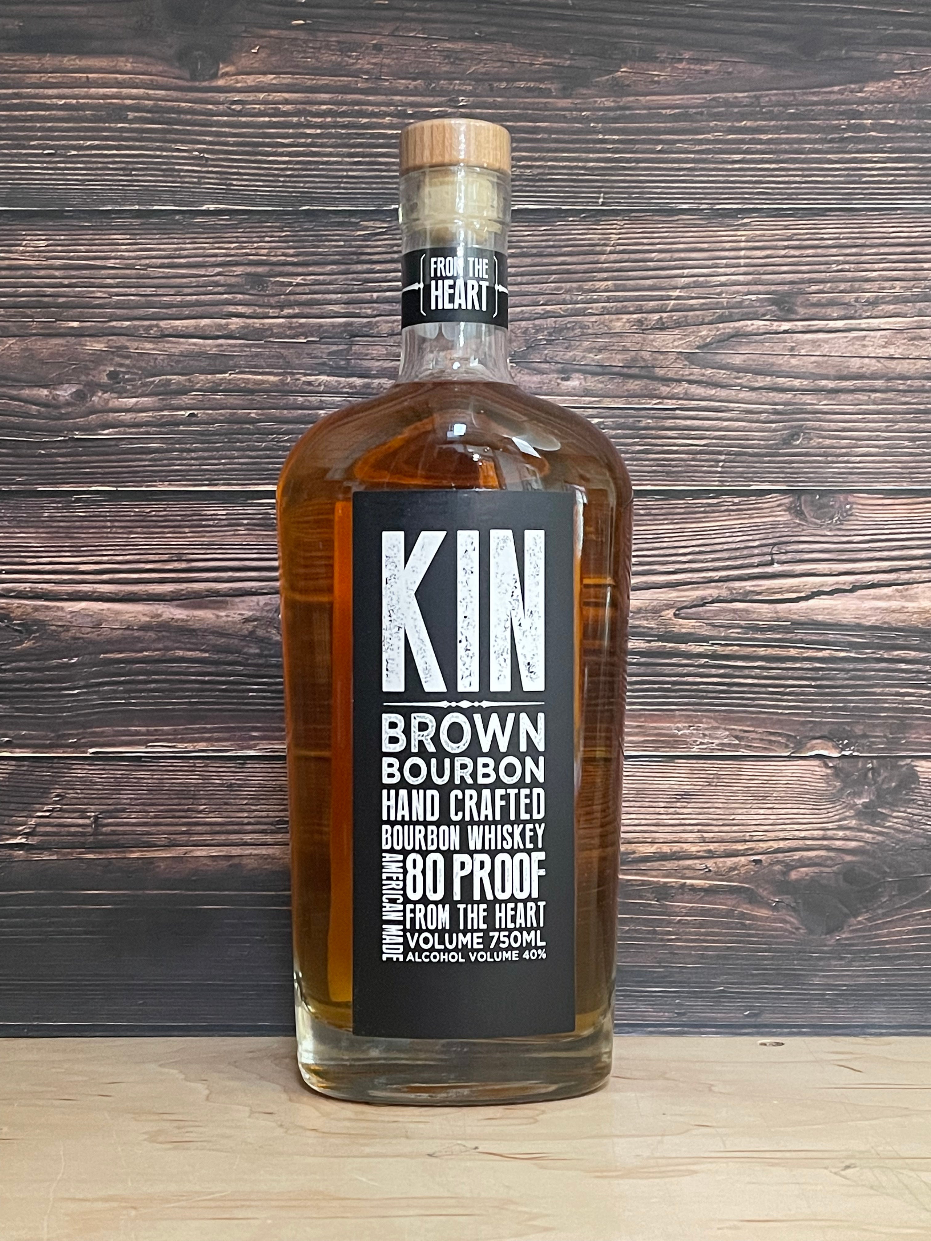 Kin Brown Bourbon Hand Crafted Bourbon Whiskey (80 Proof)