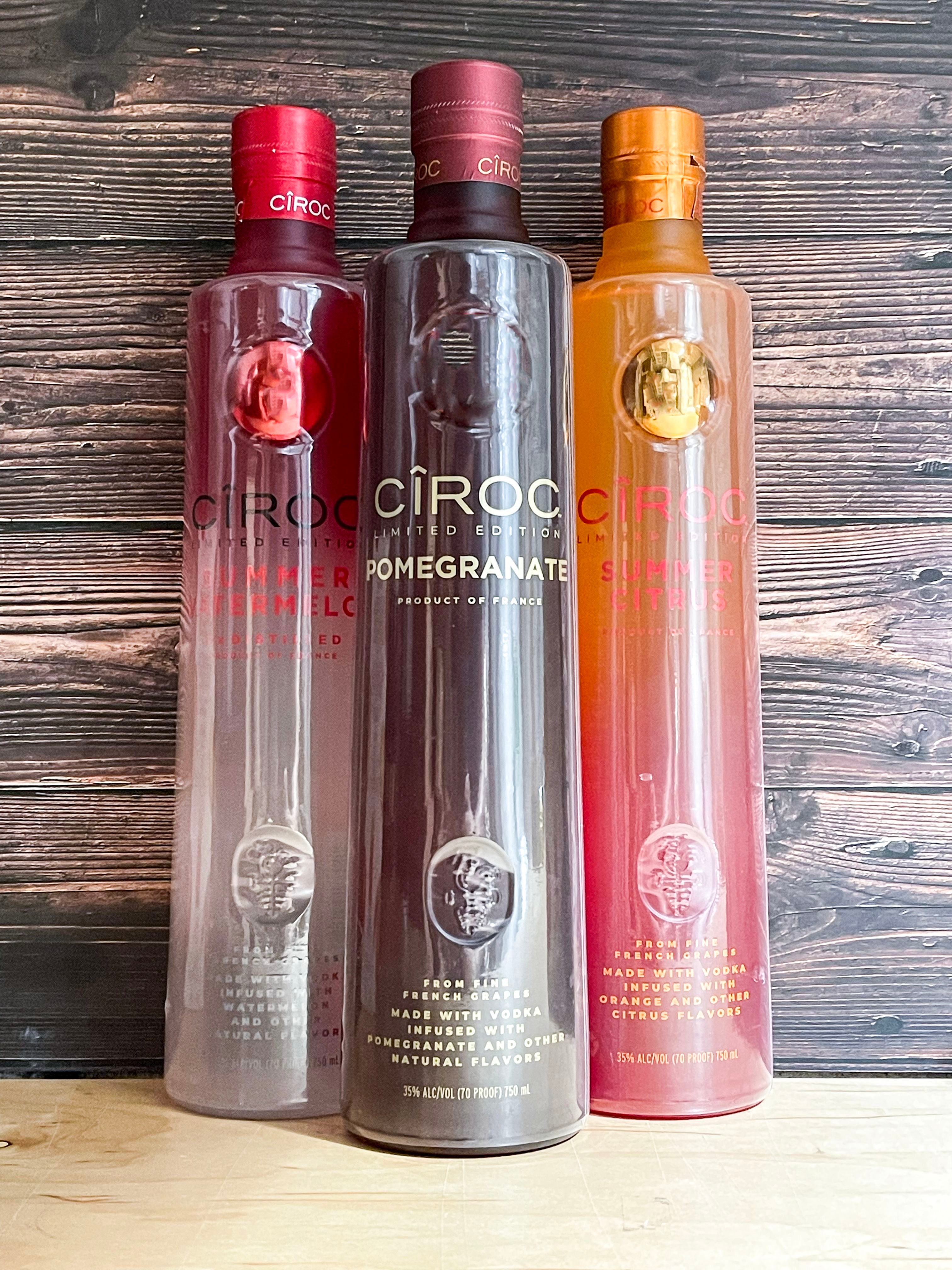 Ciroc Vodka Bundle Set Includes Pomegranate, Summer Citrus & Watermelon