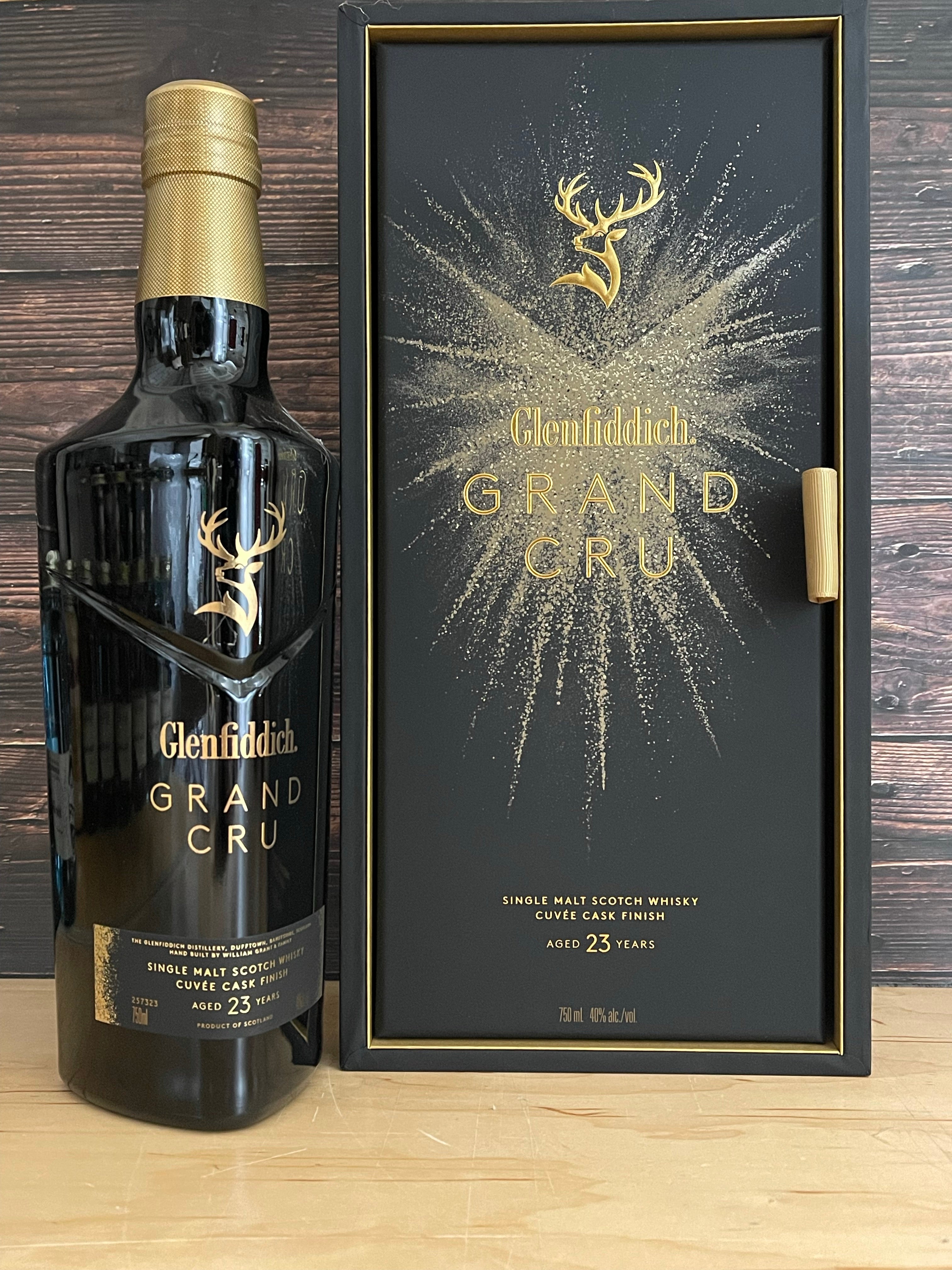 Glenfiddich Aged 23 Years Grand Cru Single Malt Scotch Whiskey W/Gift Box