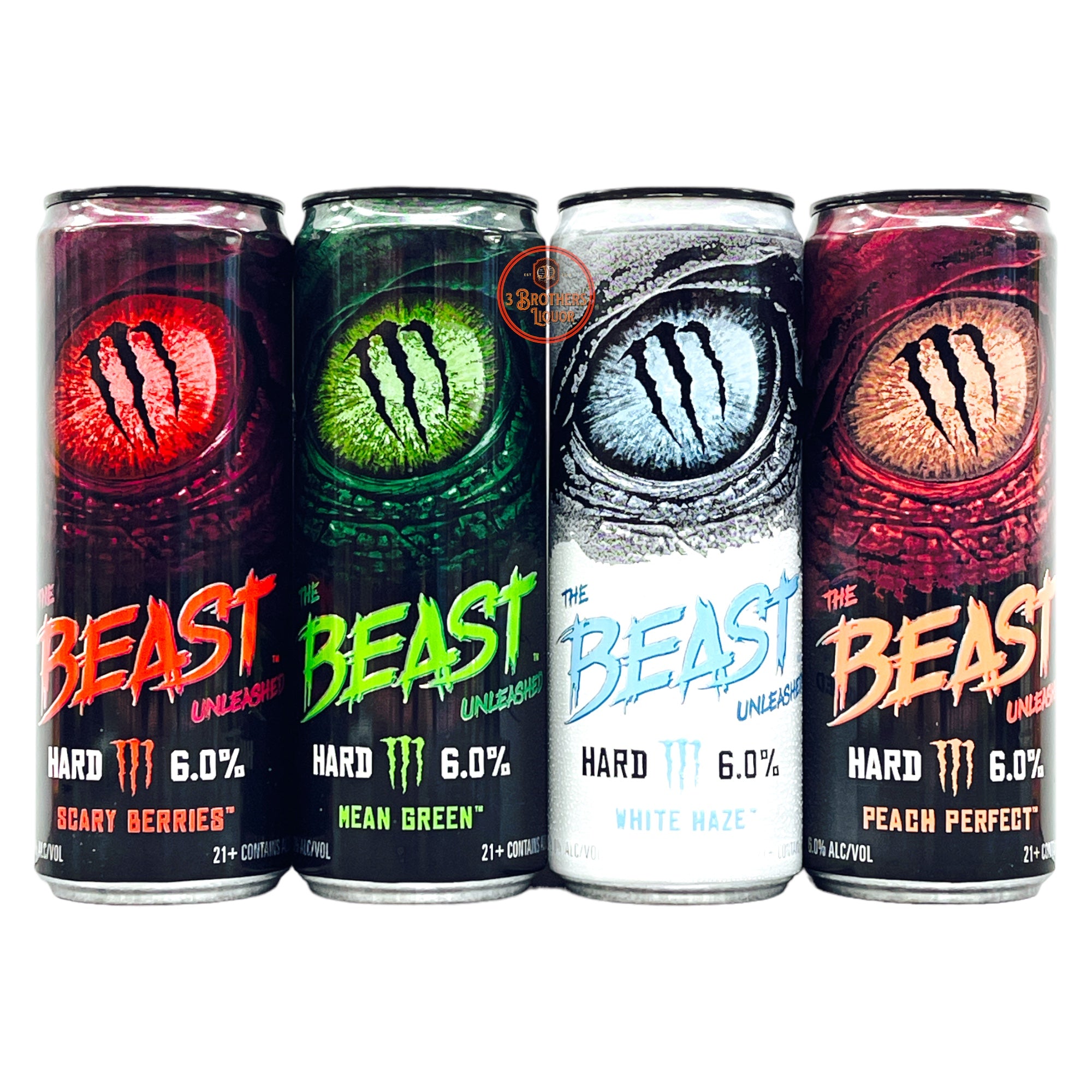 Monster The Beast Unleashed Hard Seltzer 4Pk Bundle 12oz Cans