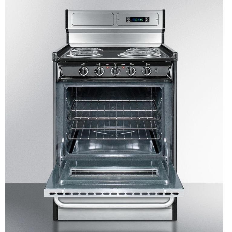 Summit TEM630BKWY True Modern Look Electric Range