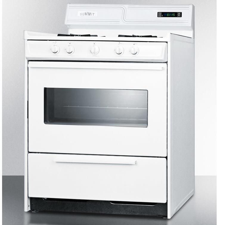 Summit WNM2307KW High Quality Construction Gas Range