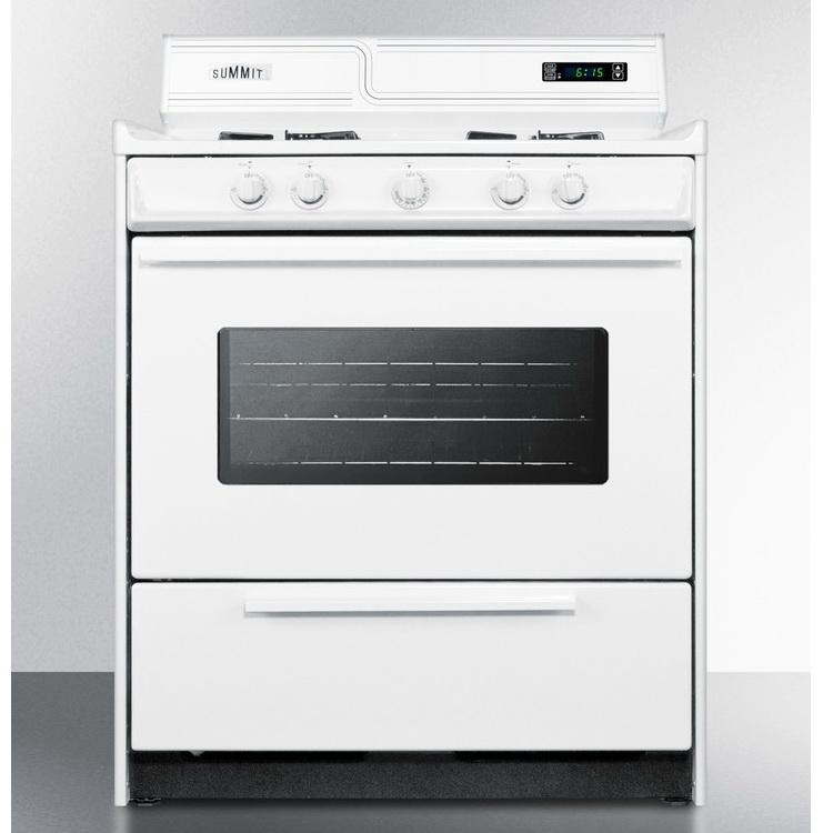 Summit WNM2307KW High Quality Construction Gas Range