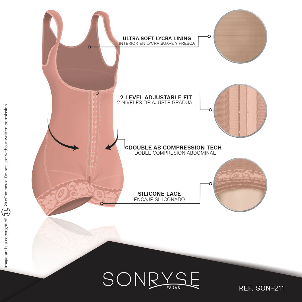 SONRYSE 211BF | Post Surgery Bodyshaper Bodysuit.