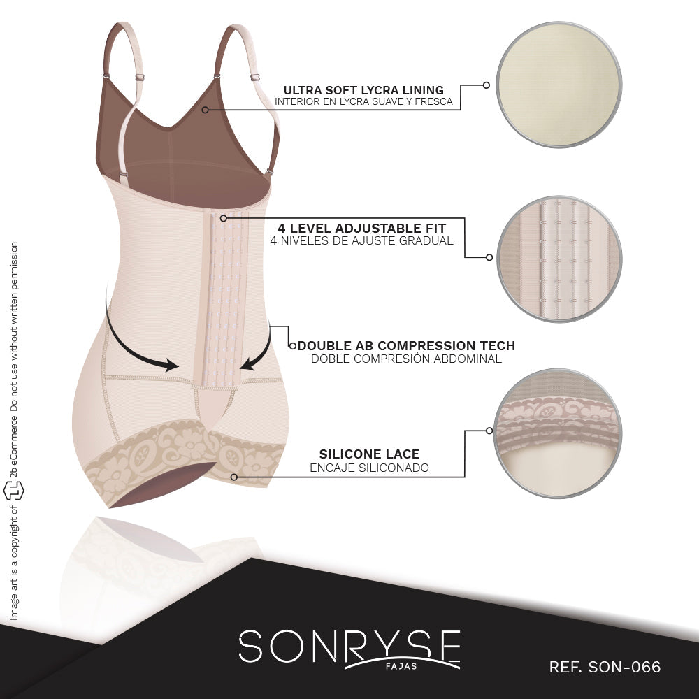 SONRYSE 066 | Postpartum Bodysuit Shapewear | Butt Lifting Effect & Tummy Control.