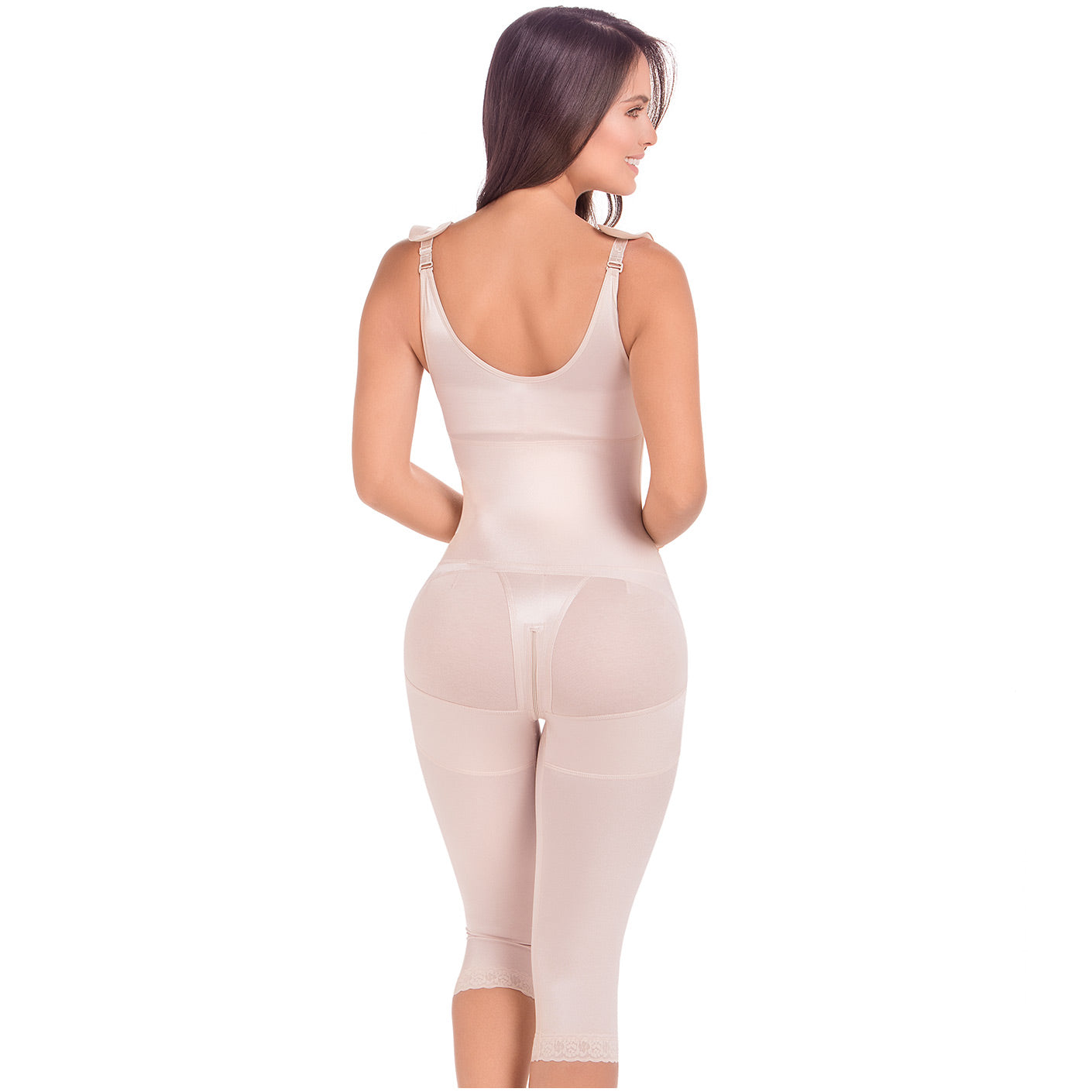 Fajas MariaE 9702 | Postsurgical Full Body Shaper | Open Bust with Front Closure