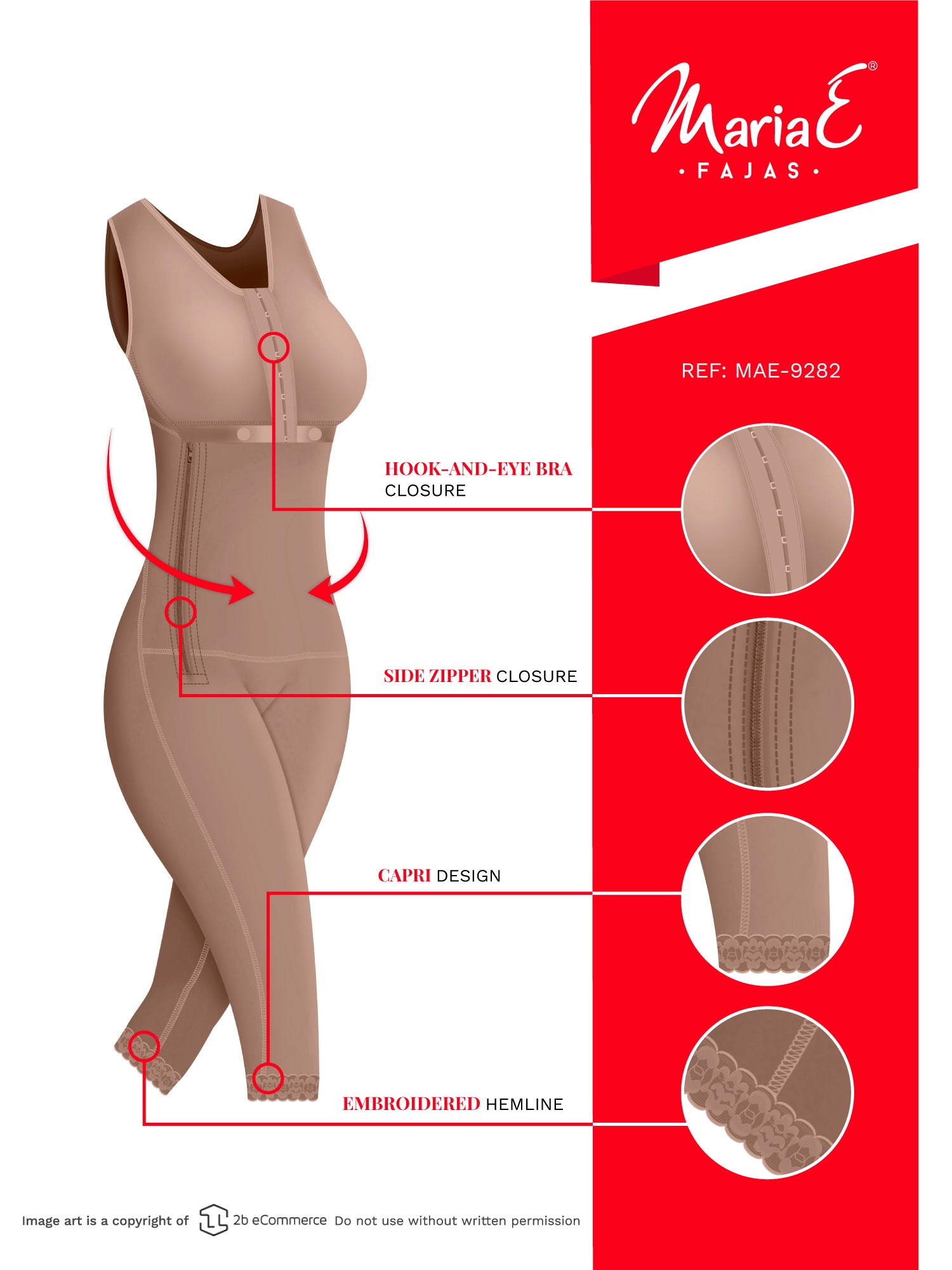 Fajas MariaE 9282 | Postpartum Shapewear | Tummy Control Faja