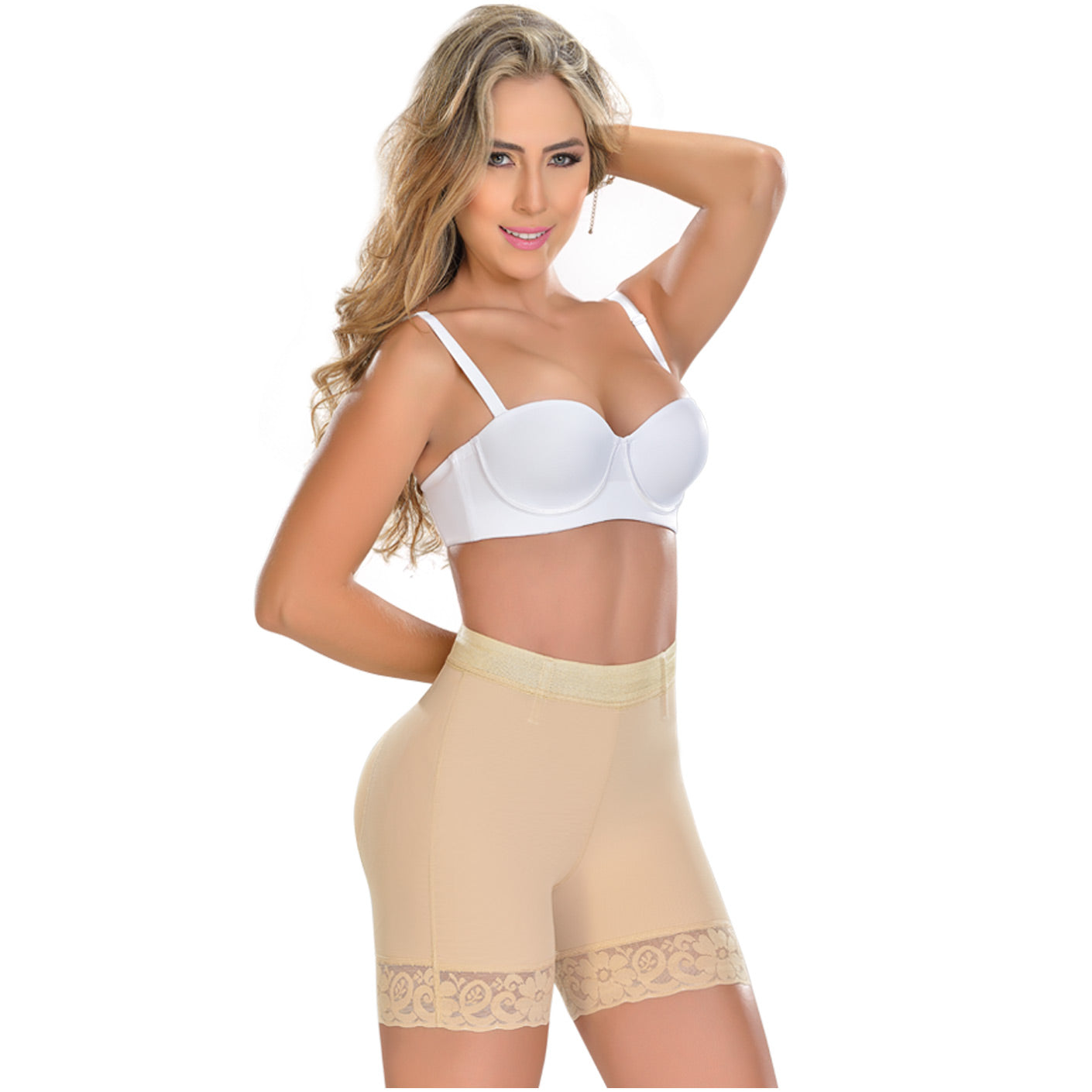 Fajas MYD 0322 | High Waisted Shorts | Tummy Control High Compression Shorts for Postpartum